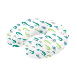 watercolor crocodile pattern U-Shaped Travel Neck Pillow