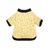 Popcorn Pattern Print Design 04 All Over Print Pet Dog Round Neck Fuzzy Shirt