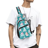 Cute sailboat pattern All Over Print Chest Bag