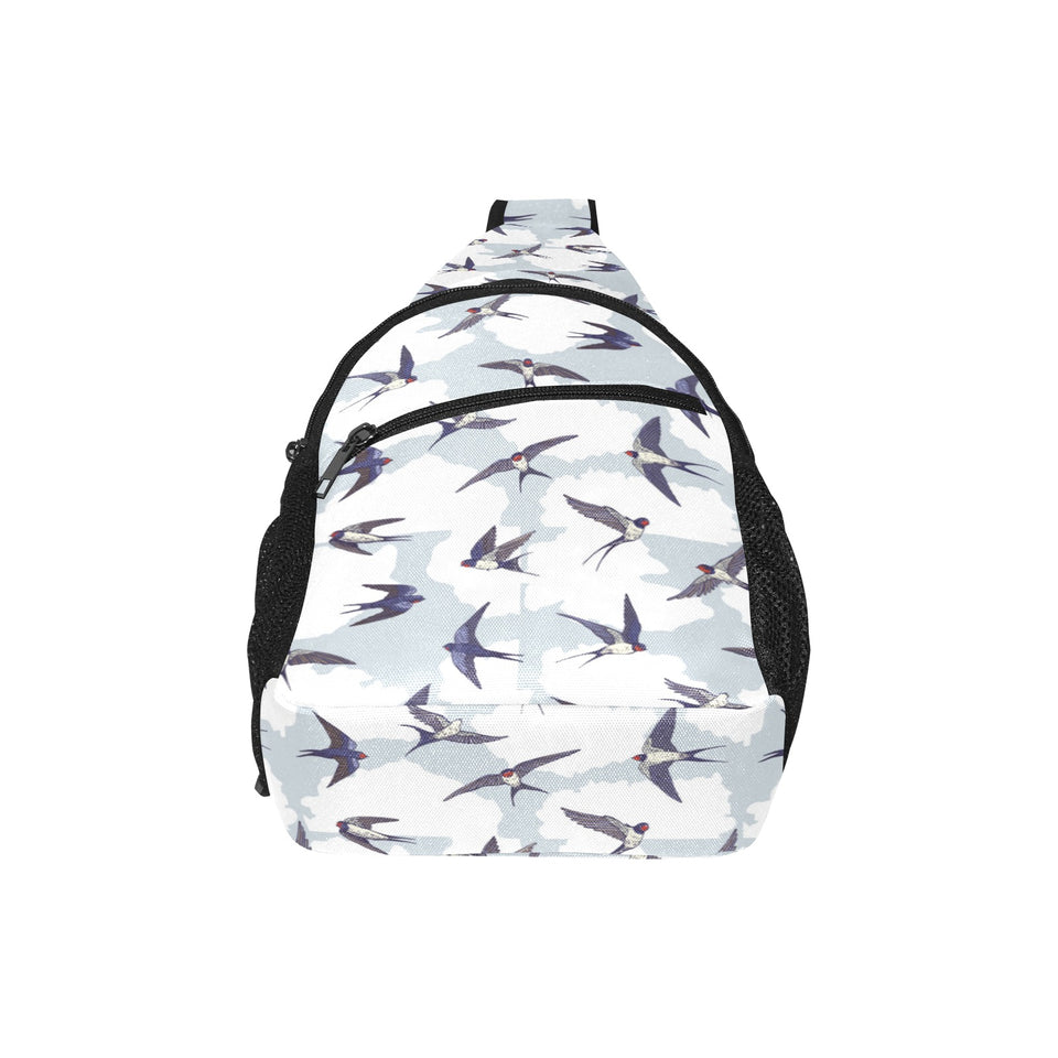 Swallow Pattern Print Design 05 All Over Print Chest Bag
