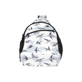 Swallow Pattern Print Design 05 All Over Print Chest Bag