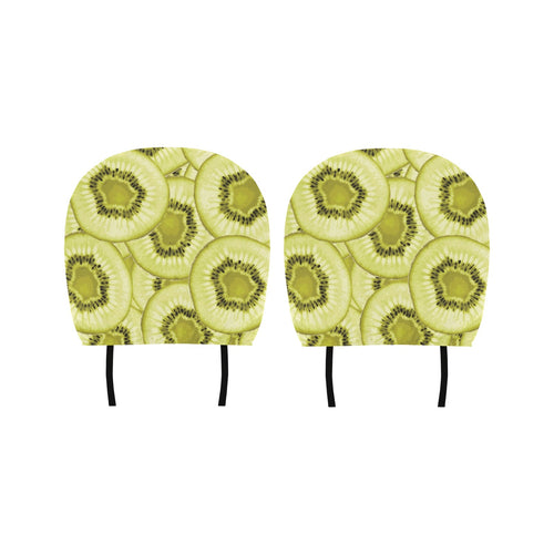 Sliced kiwi pattern Car Headrest Cover