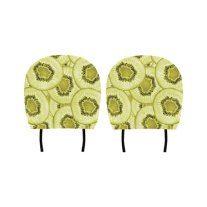 Sliced kiwi pattern Car Headrest Cover