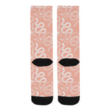 Snake lilies flower pattern Crew Socks