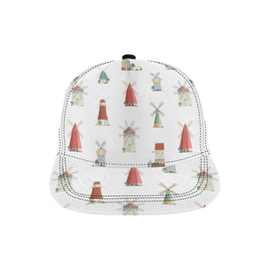 windmill design pattern All Over Print Snapback Cap