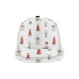 windmill design pattern All Over Print Snapback Cap