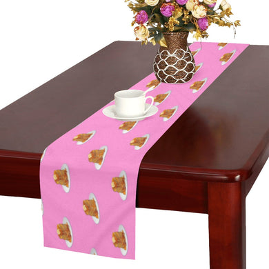 Pancake Pattern Print Design 04 Table Runner