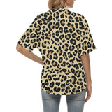 Leopard print design pattern Women's All Over Print Hawaiian Shirt