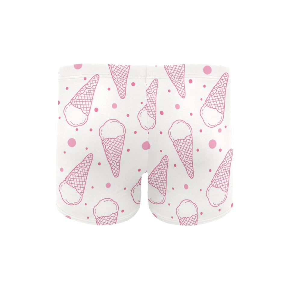 Hand drawn ice cream pattern Men's Swimming Trunks