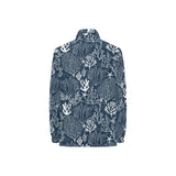 Coral Reef Pattern Print Design 05 Women's Long Sleeve Polo Shirt