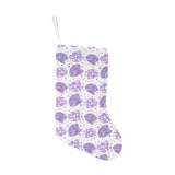 Hedgehog Pattern Print Design 05 Christmas Stocking