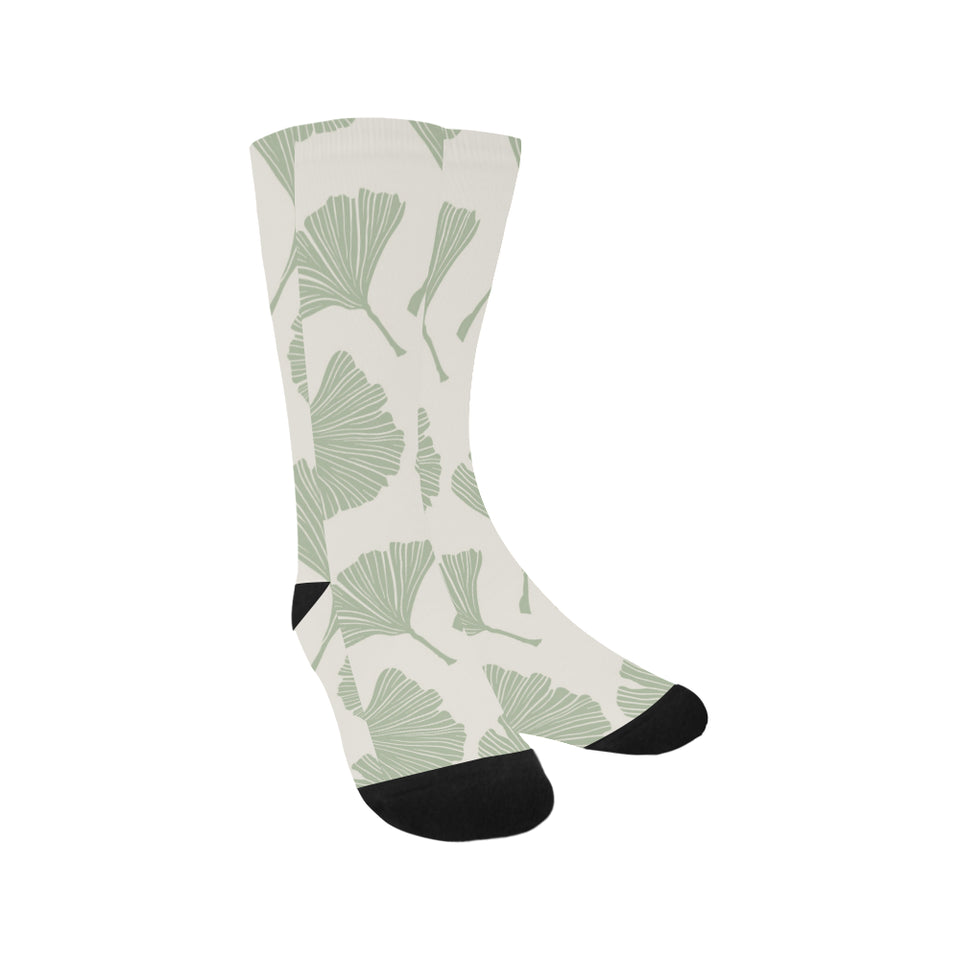Ginkgo leaves pattern Crew Socks