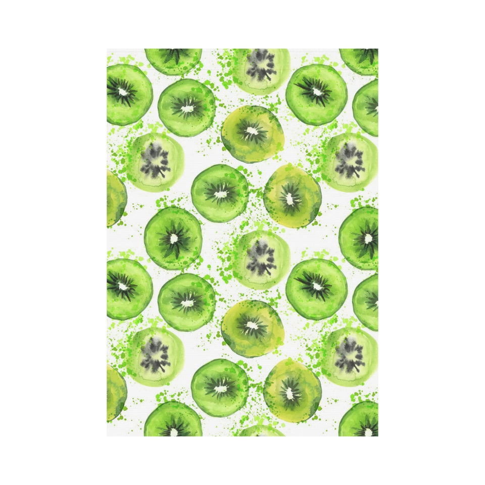 Watercolor kiwi pattern House Flag Garden Flag