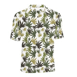 Canabis Marijuana Weed Pattern Print Design 05 Men's All Over Print Polo Shirt