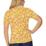 Potato Chips Pattern Print Design 01 Women's All Over Print Polo Shirt