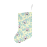 French bulldog hawaii blackground Christmas Stocking