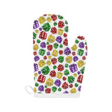 Dice Pattern Print Design 03 Heat Resistant Oven Mitts