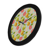 Guava design pattern Elegant Black Wall Clock