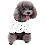 Poodle dog rose cake pattern All Over Print Pet Dog Round Neck Fuzzy Shirt