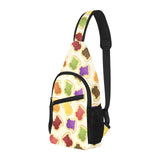Bread Toast Pattern Print Design 02 All Over Print Chest Bag
