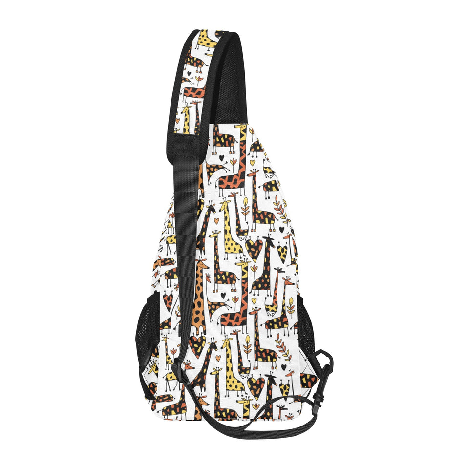 Giraffe Pattern Print Design 05 All Over Print Chest Bag