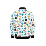 Math Pattern Print Design 05 Kids' Boys' Girls' Bomber Jacket