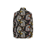 Eagle Pattern Print Design 05 Women's Long Sleeve Polo Shirt