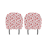 Ladybug Pattern Print Design 04 Car Headrest Cover