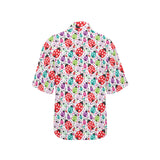 Ladybug Pattern Print Design 03 Women's All Over Print Hawaiian Shirt