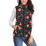 fox sleeping fox pattern Women's Padded Vest