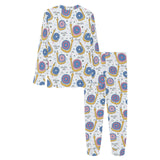 Snail Pattern Print Design 05 Women's All Over Print Pajama Set