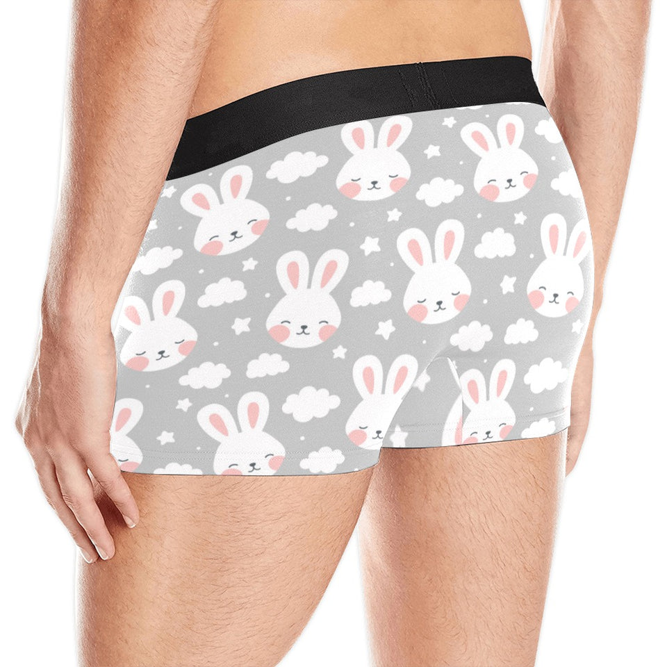Rabbit cloud Pattern Men's All Over Print Boxer Briefs Men's Underwear