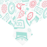 Clock time pattern blackground Tablecloth