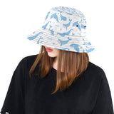 Blue whale pattern Unisex Bucket Hat