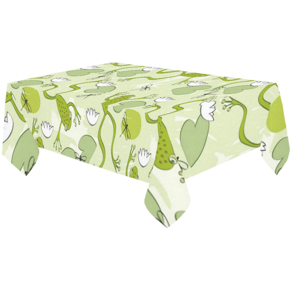 Cute frog dragonfly pattern Tablecloth