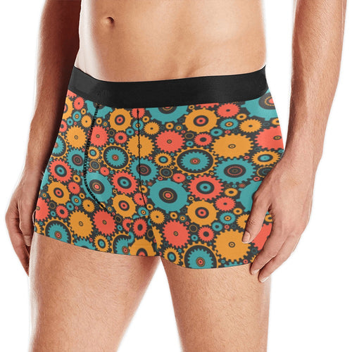 Gear Pattern Print Design 01 Men's All Over Print Boxer Briefs Men's Underwear