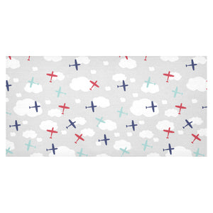 Airplane cloud grey background Tablecloth