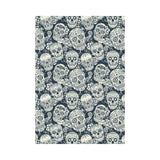 Sugar skull black white pattern House Flag Garden Flag