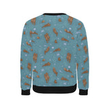 Sea otters pattern Men's Crew Neck Sweatshirt