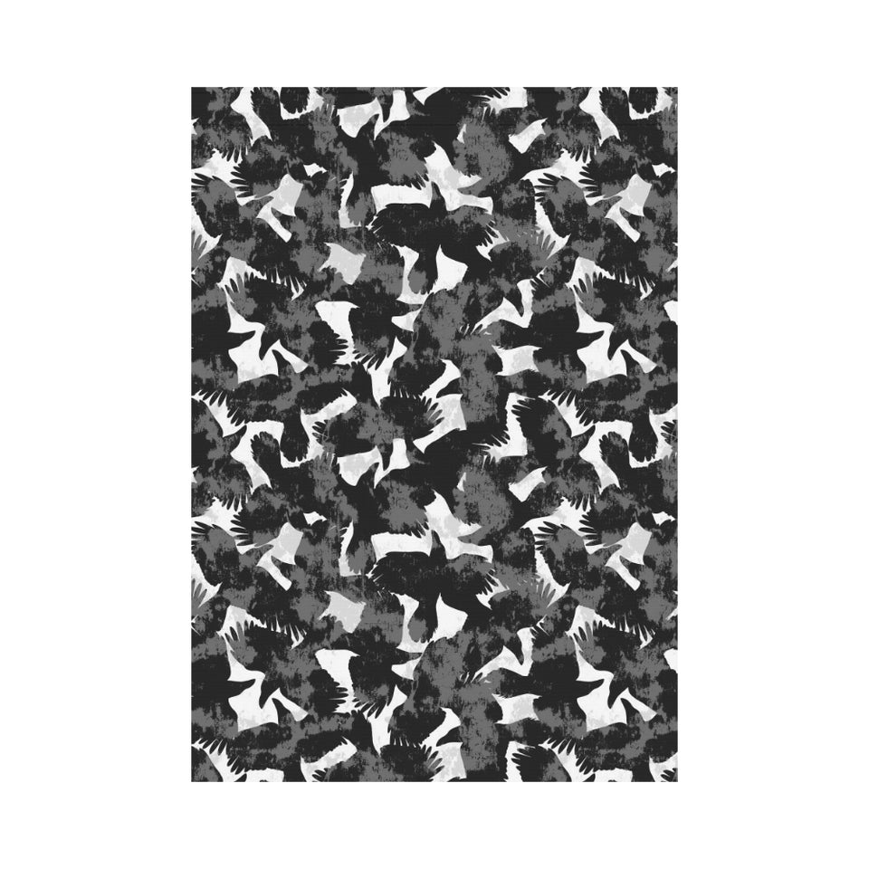 Crow illustration pattern House Flag Garden Flag