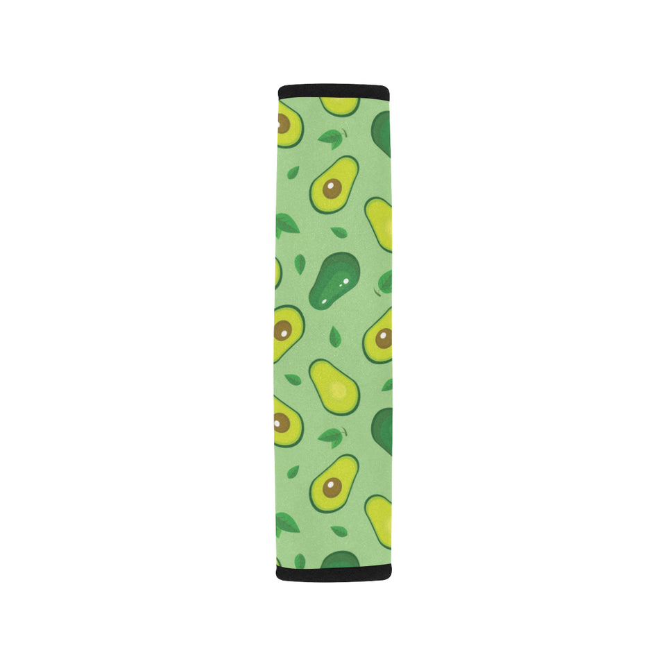 Avocado pattern green background Car Seat Belt Cover