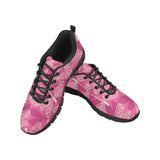 Beautiful dragonfly pink background Men's Sneaker Shoes