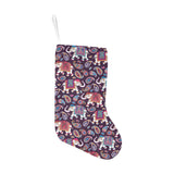 Elephant indian style ornament pattern Christmas Stocking