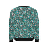 Elephants jungle pattern Men's Crew Neck Sweatshirt