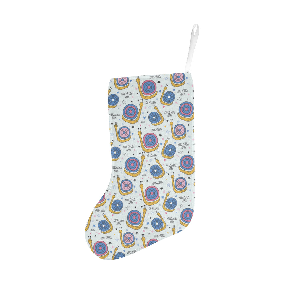 Snail Pattern Print Design 05 Christmas Stocking
