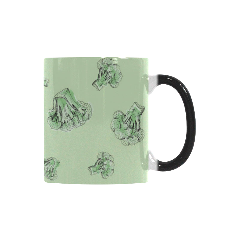 broccoli sketch pattern Morphing Mug Heat Changing Mug