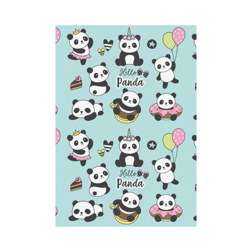 Cute baby panda pattern House Flag Garden Flag