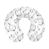 Garlic pattern black white U-Shaped Travel Neck Pillow
