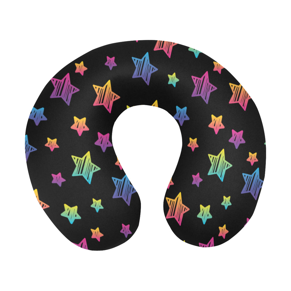 Colorful star pattern U-Shaped Travel Neck Pillow