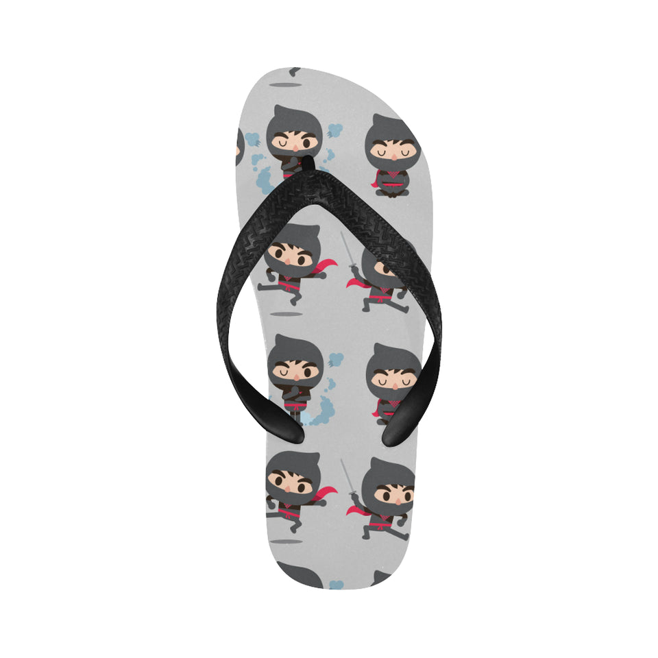 Cute ninja pattern Unisex Flip Flops